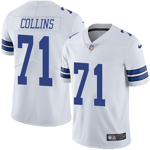 2019 men Dallas Cowboys 71 Collins white Nike Vapor Untouchable Limited NFL Jersey style 2